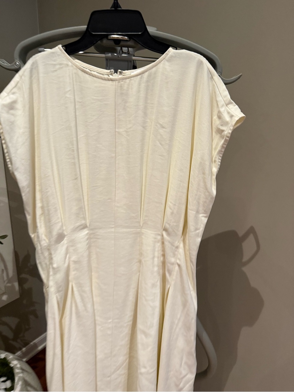 Nordstrom Cream Cap-Sleeve Midi Dress - Picture 4 of 7